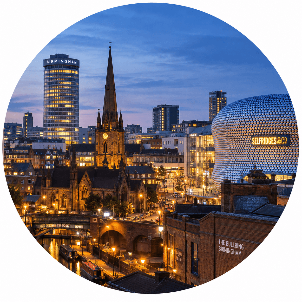 Birmingham, prima esperienza professionale nel Regno Unito